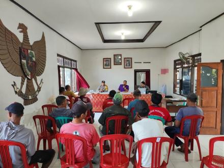 Kegiatan Rapat Koordinasi Yang Dihadiri Oleh Kelian Subak Se-Desa Bungkulan